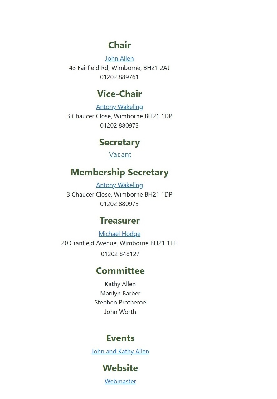 Civic Society Contacts